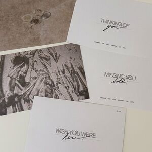 NWT Cloth & Paper a Set of 5 Postcards